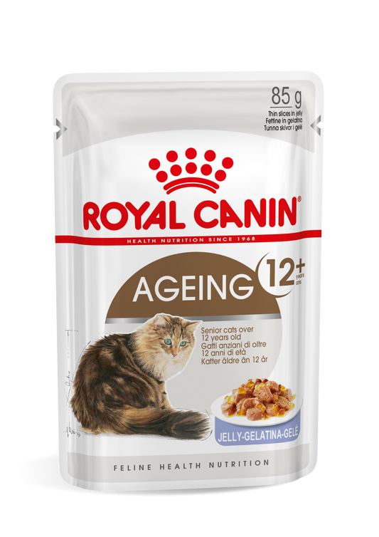 Royal Canin Ageing 12+ Gelatina 85 g Alimento Húmedo para Gatos al mejor precio -Todoanimal.es