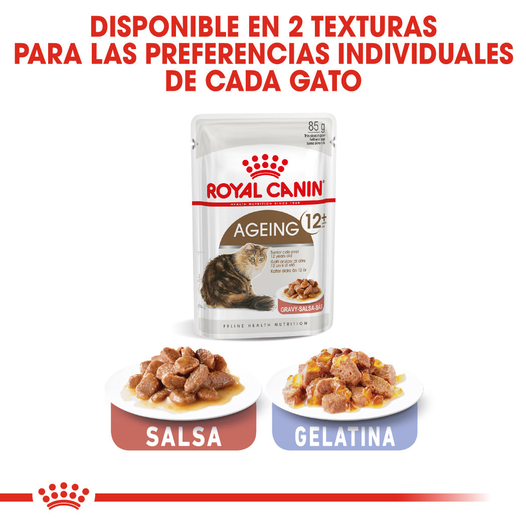 Royal Canin Ageing 12+ en Salsa 85 g Alimento Húmedo para Gatos al mejor precio -Todoanimal.es