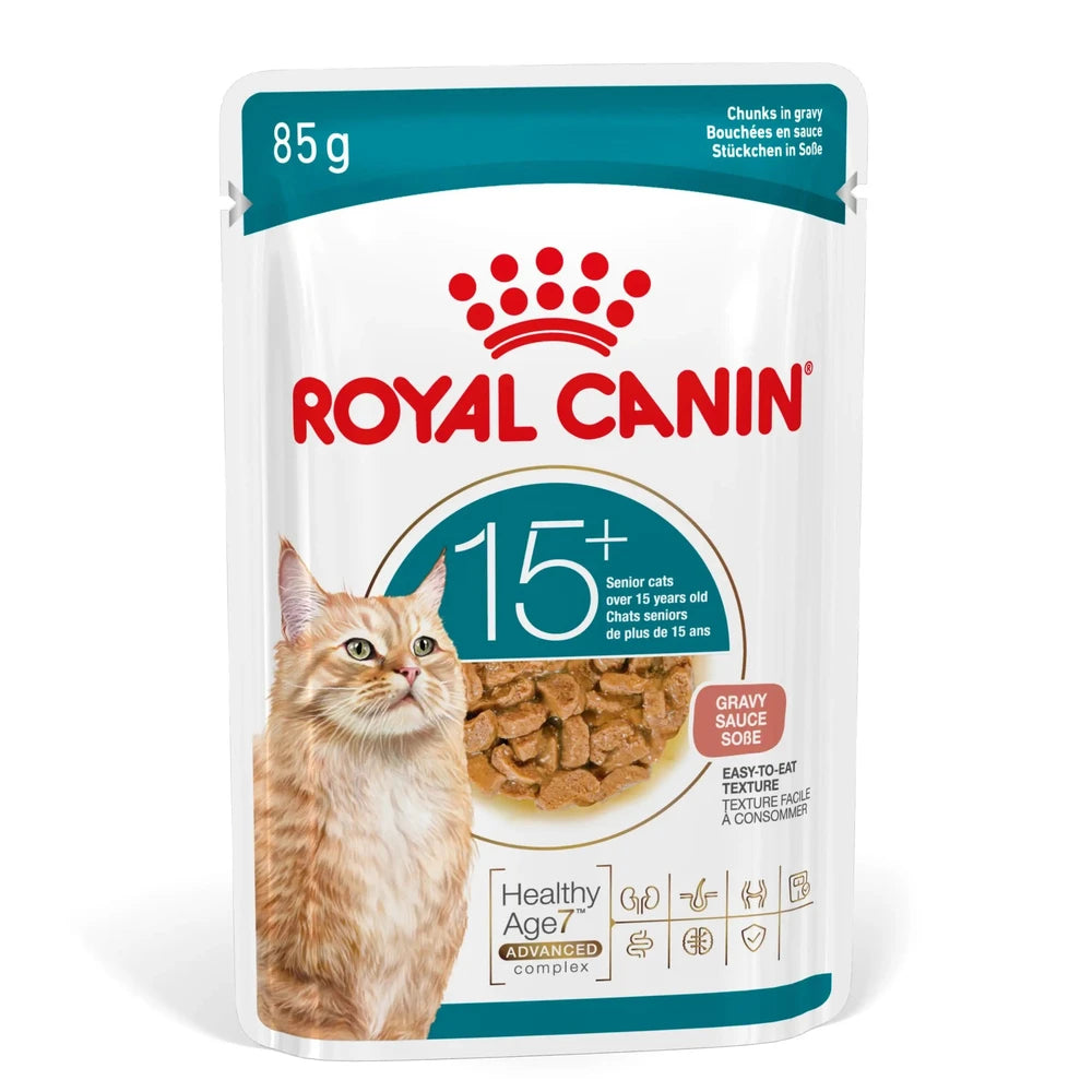 Royal Canin Ageing 15+ Comida Húmeda en Salsa para Gatos 85 g al mejor precio -Todoanimal.es