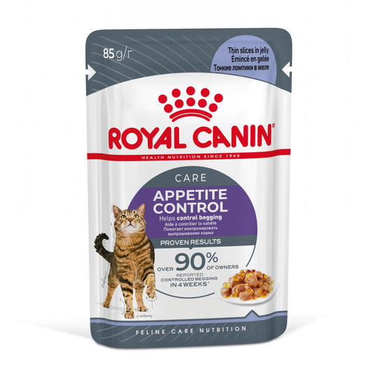 Royal Canin Appetite Control Finas Láminas en Gelatina 85 g Húmedo para Gatos al mejor precio -Todoanimal.es