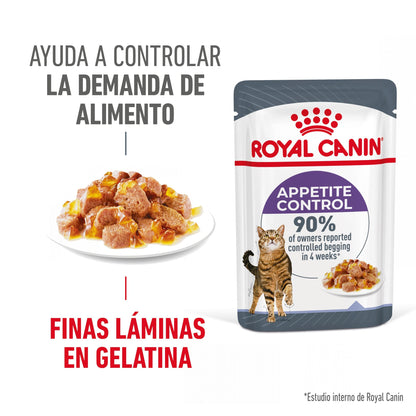 Royal Canin Appetite Control Finas Láminas en Gelatina 85 g Húmedo para Gatos al mejor precio -Todoanimal.es