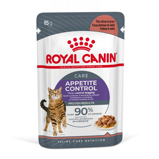 Royal Canin Appetite Control Finas Láminas en Salsa 85 g Comida Húmeda para Gatos al mejor precio -Todoanimal.es