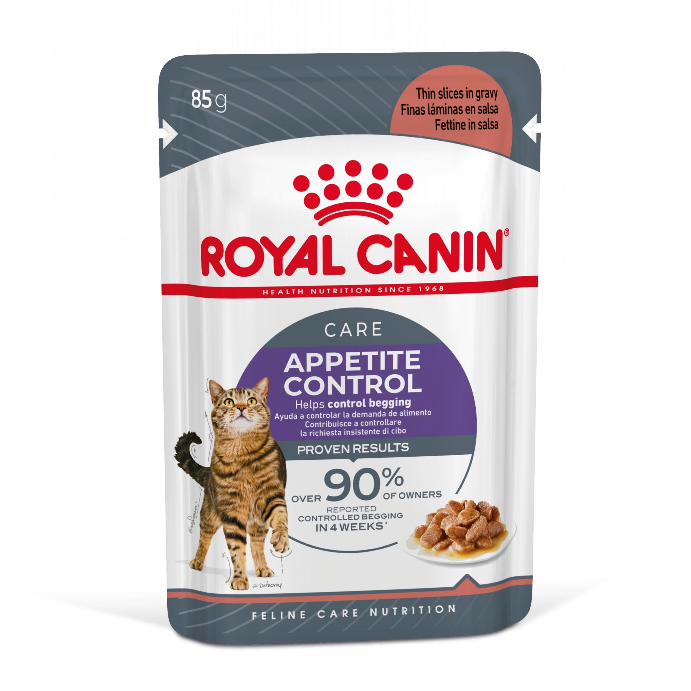 Royal Canin Appetite Control Finas Láminas en Salsa 85 g Comida Húmeda para Gatos al mejor precio -Todoanimal.es