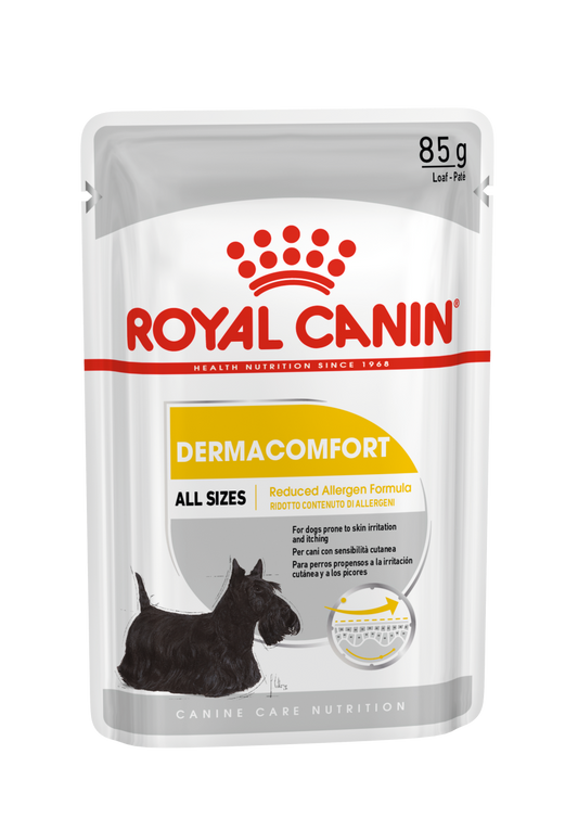 Royal Canin Dermacomfort Care Paté 85 g Comida Húmeda para Perros al mejor precio -Todoanimal.es