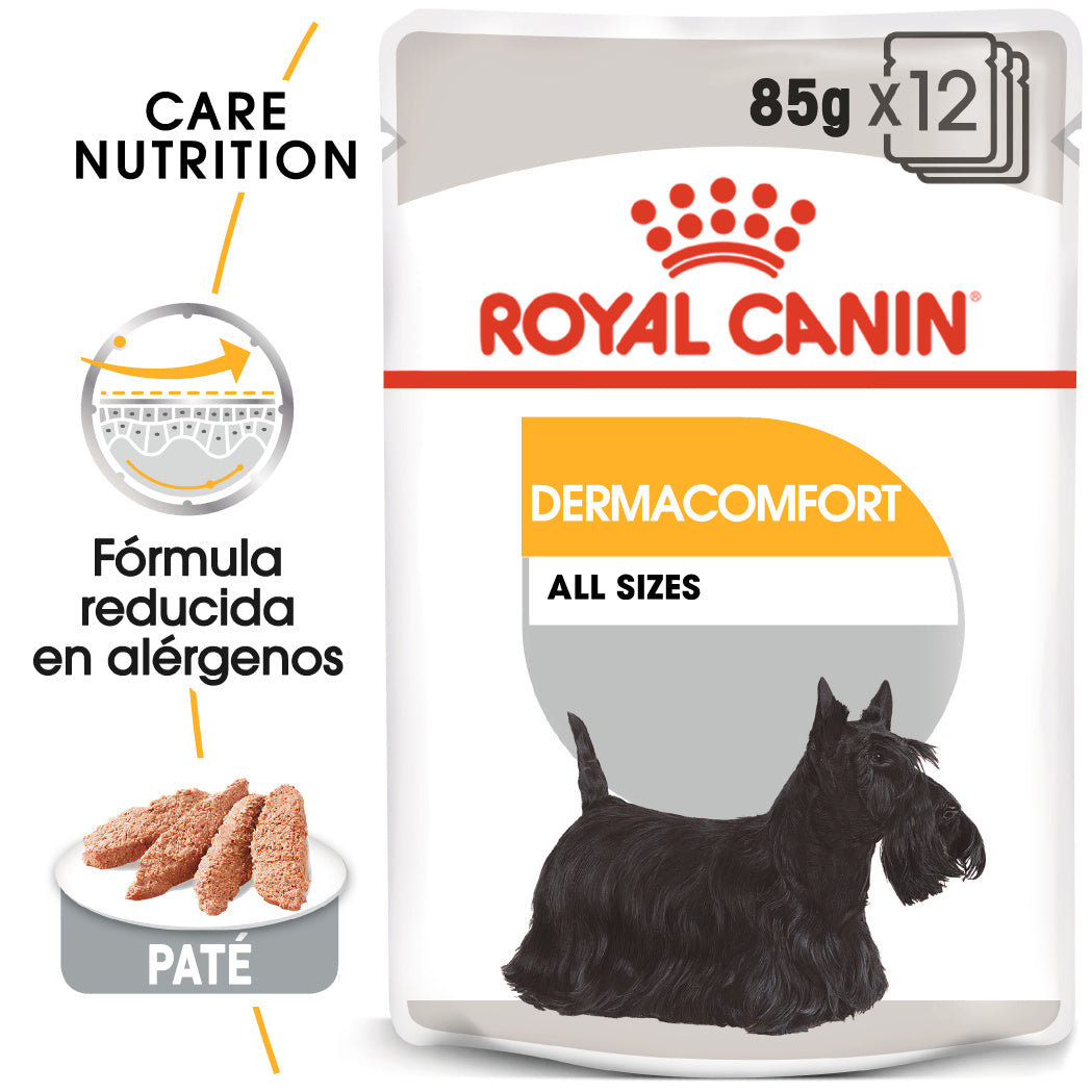 Royal Canin Dermacomfort Care Paté 85 g Comida Húmeda para Perros al mejor precio -Todoanimal.es
