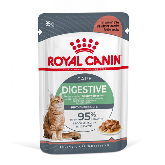 Royal Canin Digestive Care Finas Láminas en Salsa 85 g Húmedo para Gatos al mejor precio -Todoanimal.es