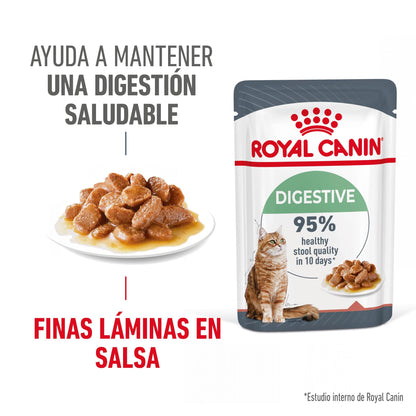 Royal Canin Digestive Care Finas Láminas en Salsa 85 g Húmedo para Gatos al mejor precio -Todoanimal.es
