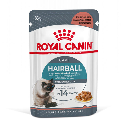 Royal Canin Hairball Care Finas Láminas en Salsa 85 g Húmedo para Gatos al mejor precio -Todoanimal.es