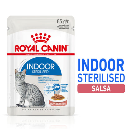 Royal Canin Indoor Sterilized 85 g Comida Húmeda en Salsa para Gatos al mejor precio -Todoanimal.es