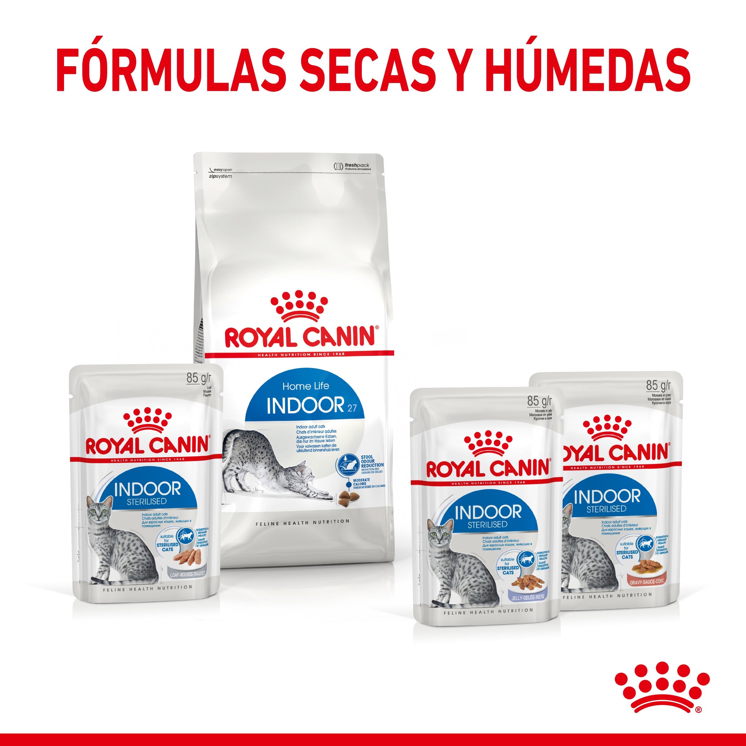 Royal Canin Indoor Sterilized 85 g Comida Húmeda en Salsa para Gatos al mejor precio -Todoanimal.es