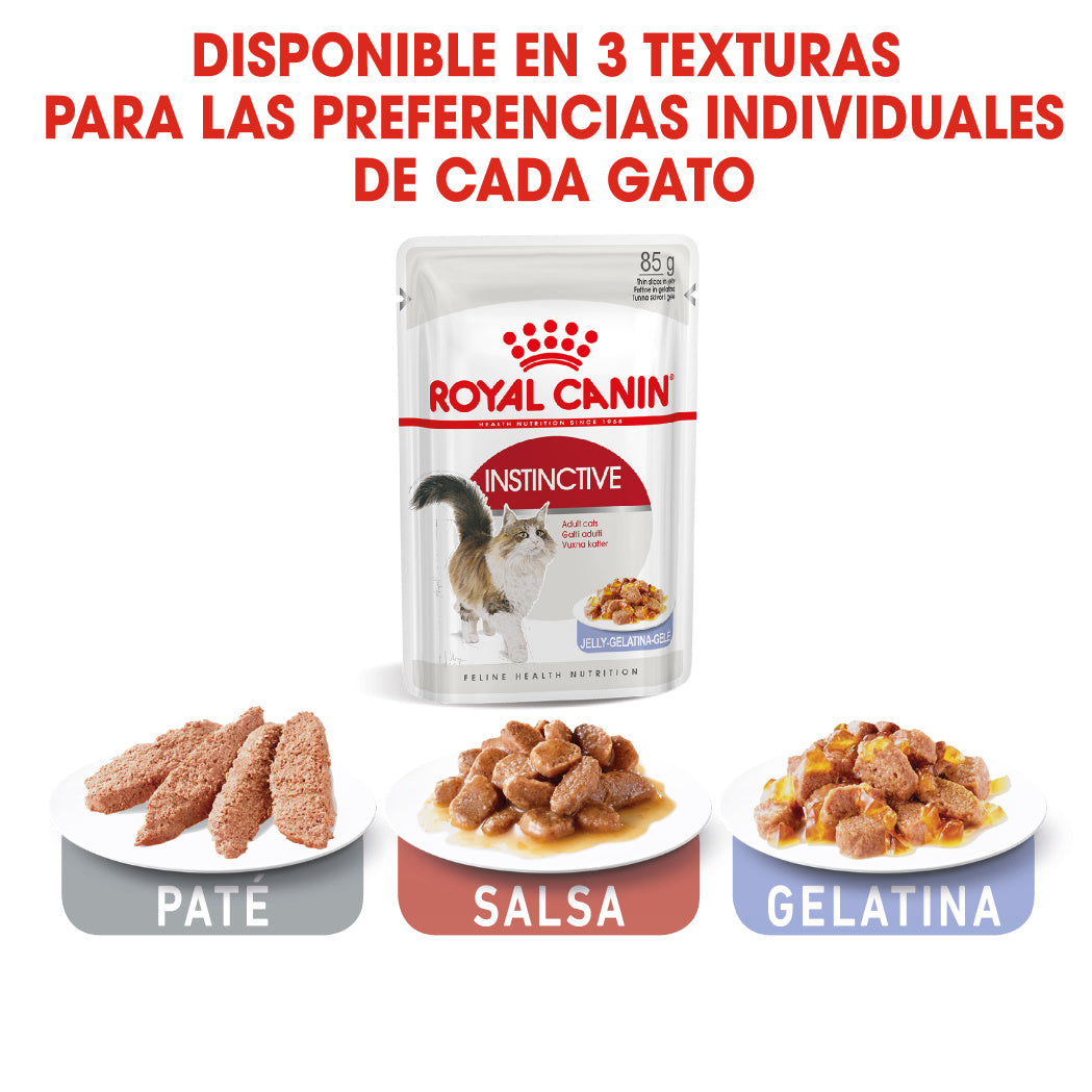 Royal Canin Instinctive Adulto 85 g Húmedo | Paté, Gelatina o Salsa al mejor precio -Todoanimal.es