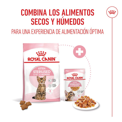 Royal Canin Kitten Sterilized Gelatina 85 g Alimento Húmedo para Gatitos al mejor precio -Todoanimal.es