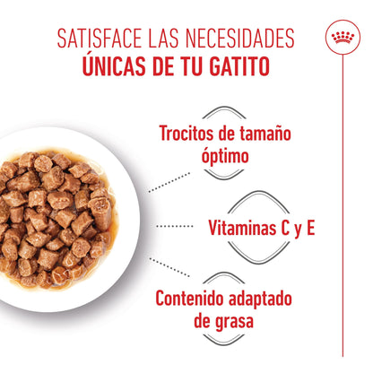 Royal Canin Kitten Sterilized en Salsa 85 g Comida Húmeda para Gatitos al mejor precio -Todoanimal.es