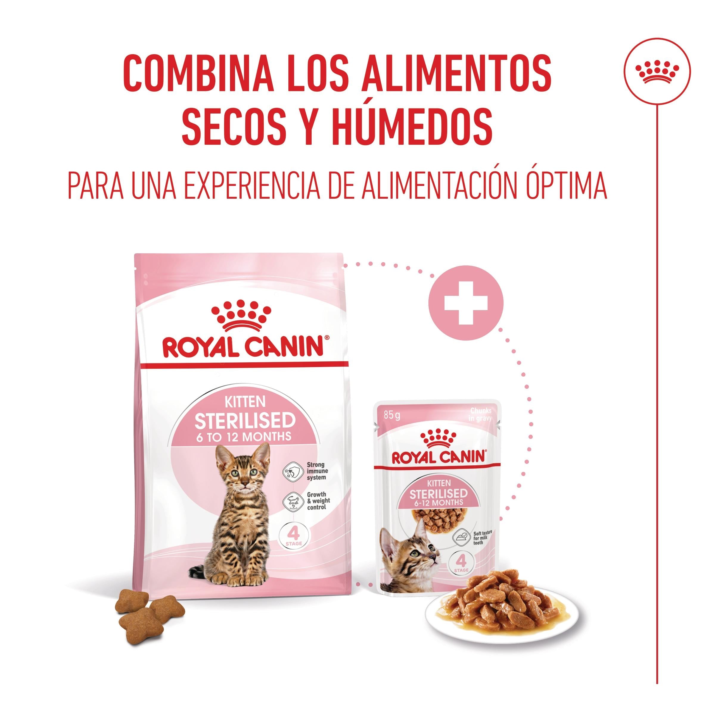 Royal Canin Kitten Sterilized en Salsa 85 g Comida Húmeda para Gatitos al mejor precio -Todoanimal.es