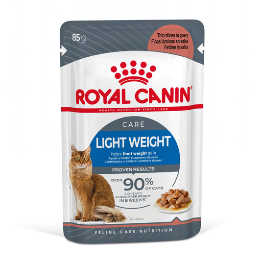 Royal Canin Light Weight Care Finas Láminas en Salsa 85 g Húmedo para Gatos al mejor precio -Todoanimal.es