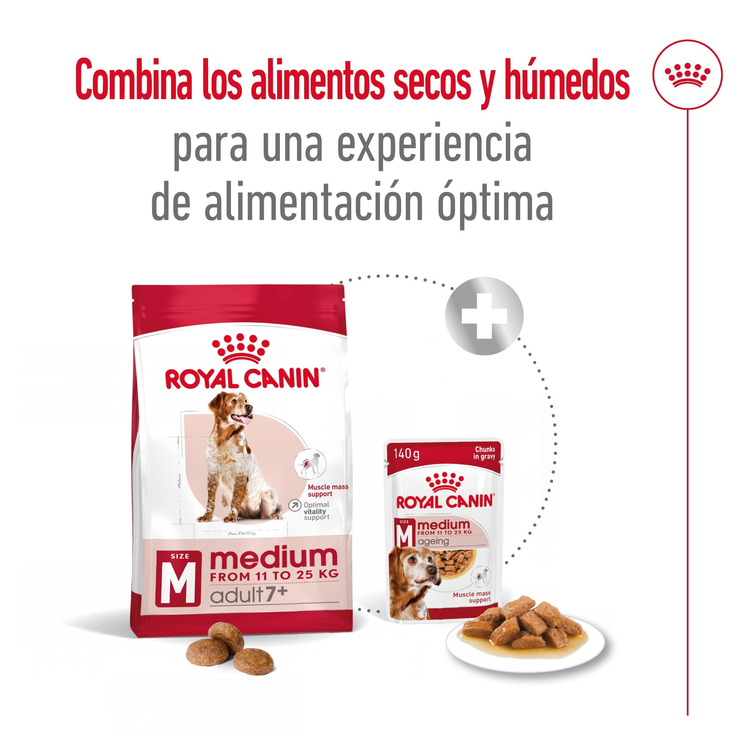 Royal Canin Medium Adult 7+ Pienso para Perros al mejor precio -Todoanimal.es