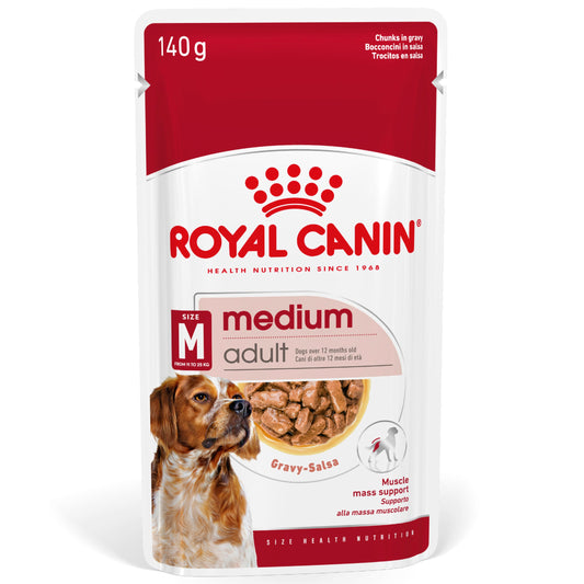 Royal Canin Medium Puppy | Adult | Ageing 140 g húmedo para perros al mejor precio -Todoanimal.es