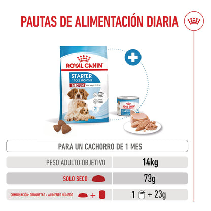 Royal Canin Medium Starter Mother & Babydog al mejor precio -Todoanimal.es