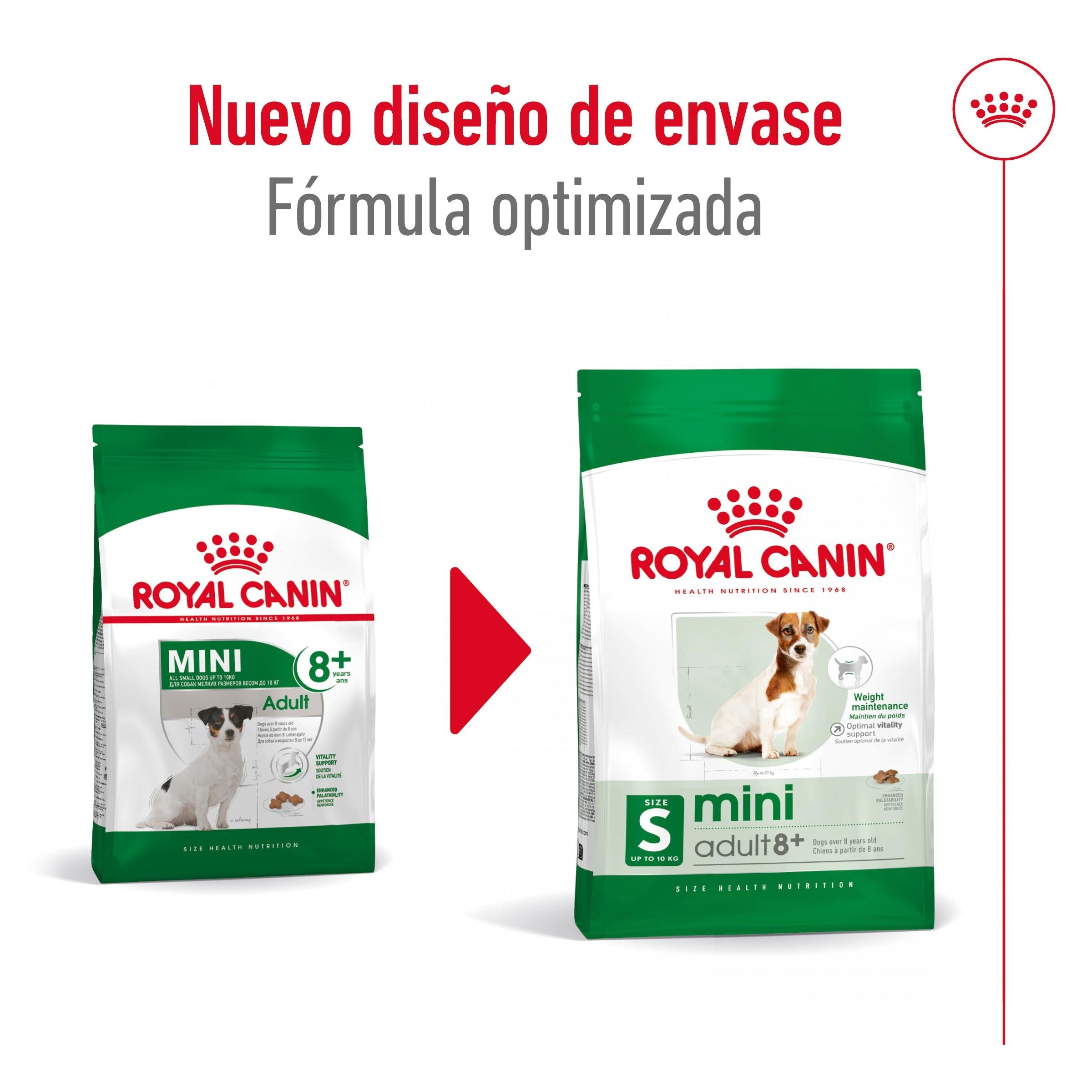 Royal Canin Mini Adult 8+ Pienso para Perros al mejor precio -Todoanimal.es