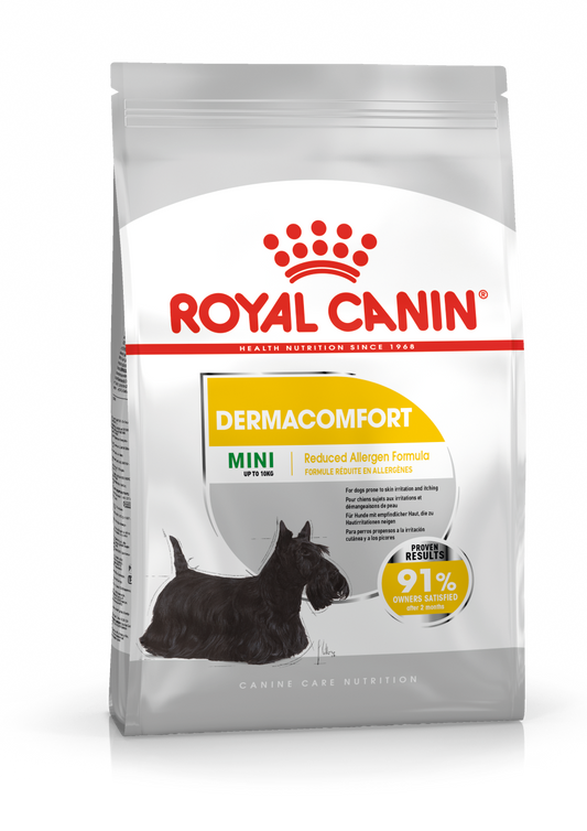 Royal Canin Mini Dermacomfort Care Pienso para Perros al mejor precio -Todoanimal.es