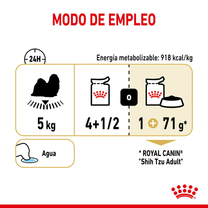 Royal Canin Shih Tzu Paté Adulto 85 g Comida Húmeda para Perros al mejor precio -Todoanimal.es