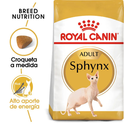 Royal Canin Sphynx 10 kg Pienso para Gatos Egipcios al mejor precio -Todoanimal.es