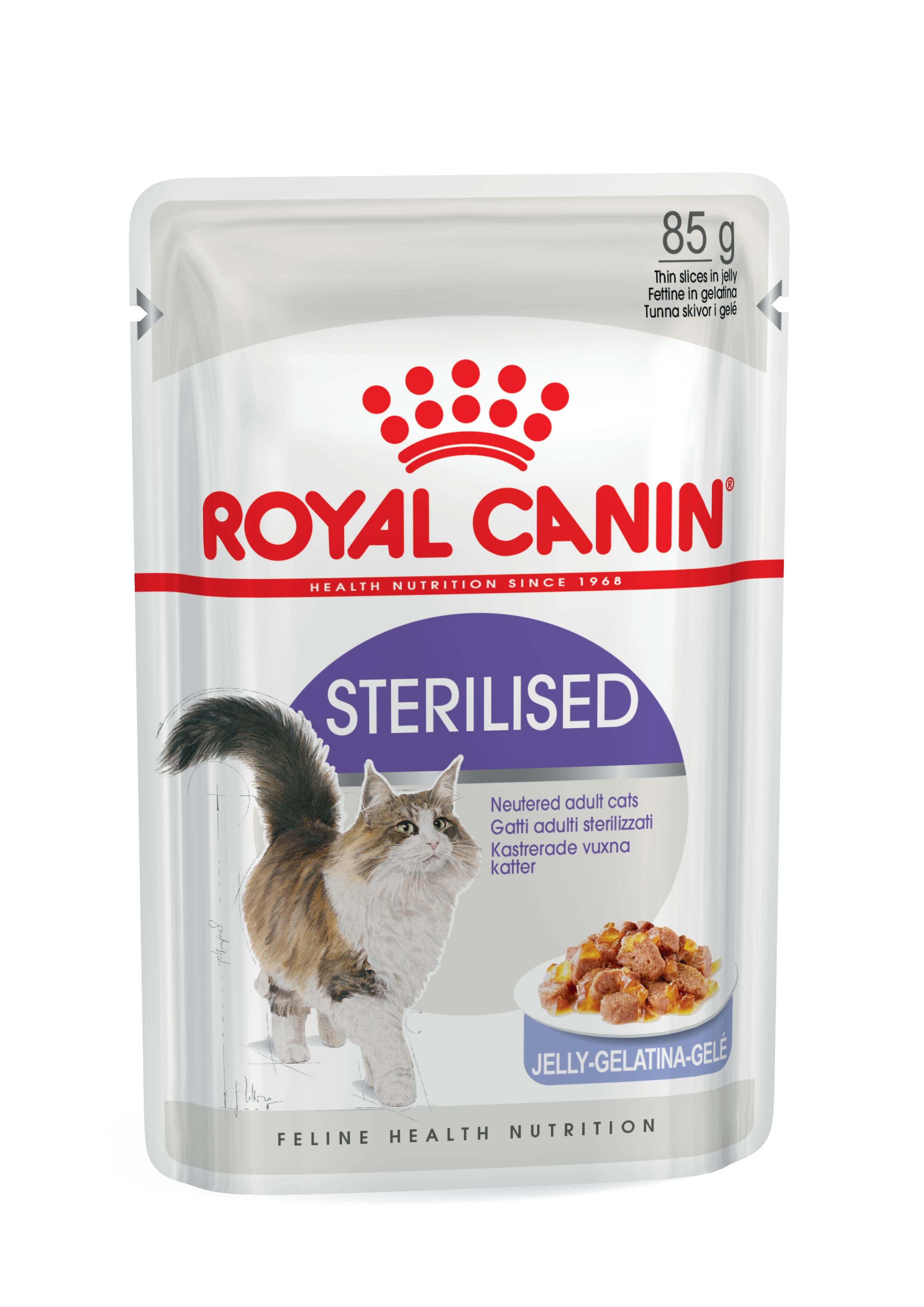 Royal Canin Sterilized Gelatina 85 g Alimento Húmedo para Gatos Esterilizados al mejor precio -Todoanimal.es