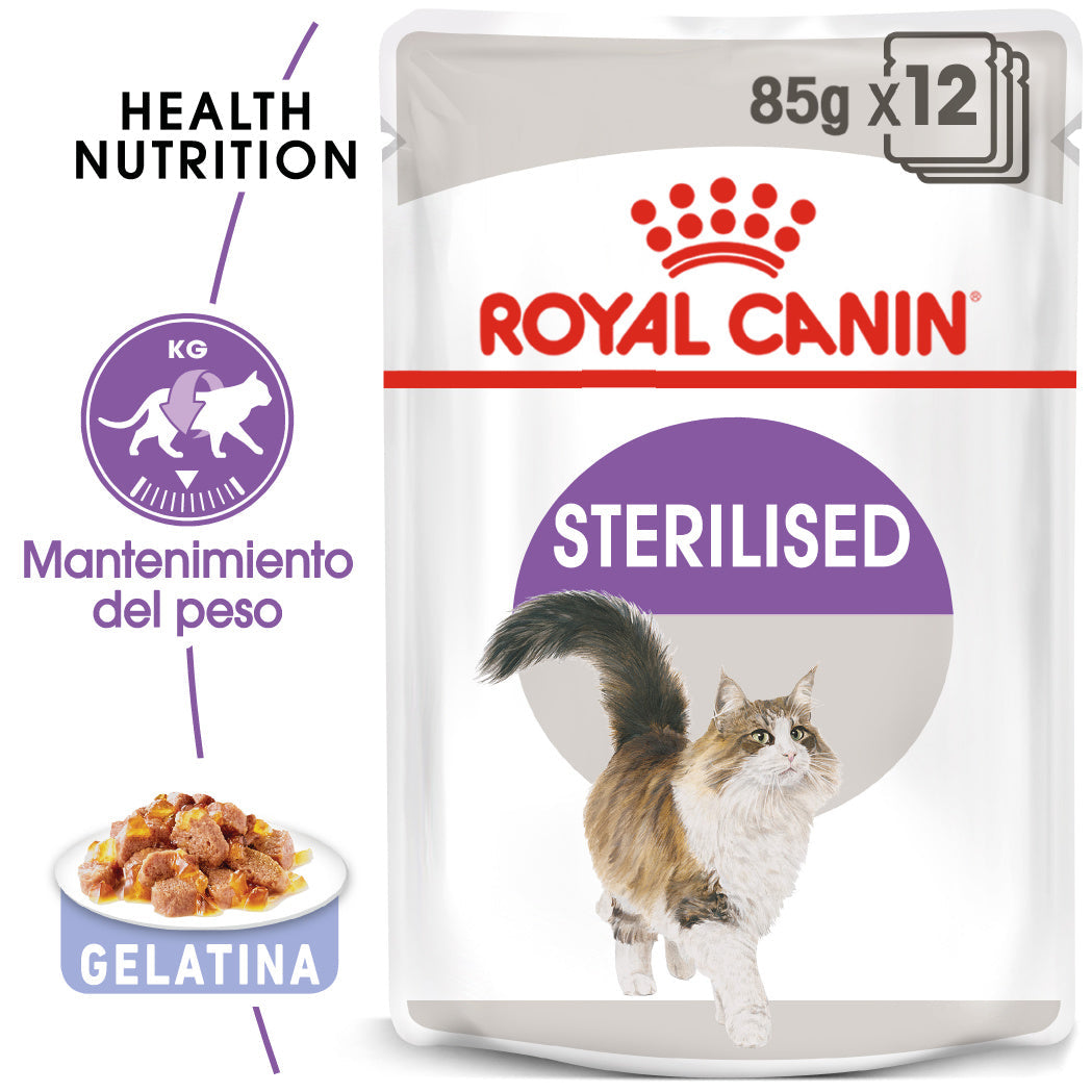 Royal Canin Sterilized Gelatina 85 g Alimento Húmedo para Gatos Esterilizados al mejor precio -Todoanimal.es