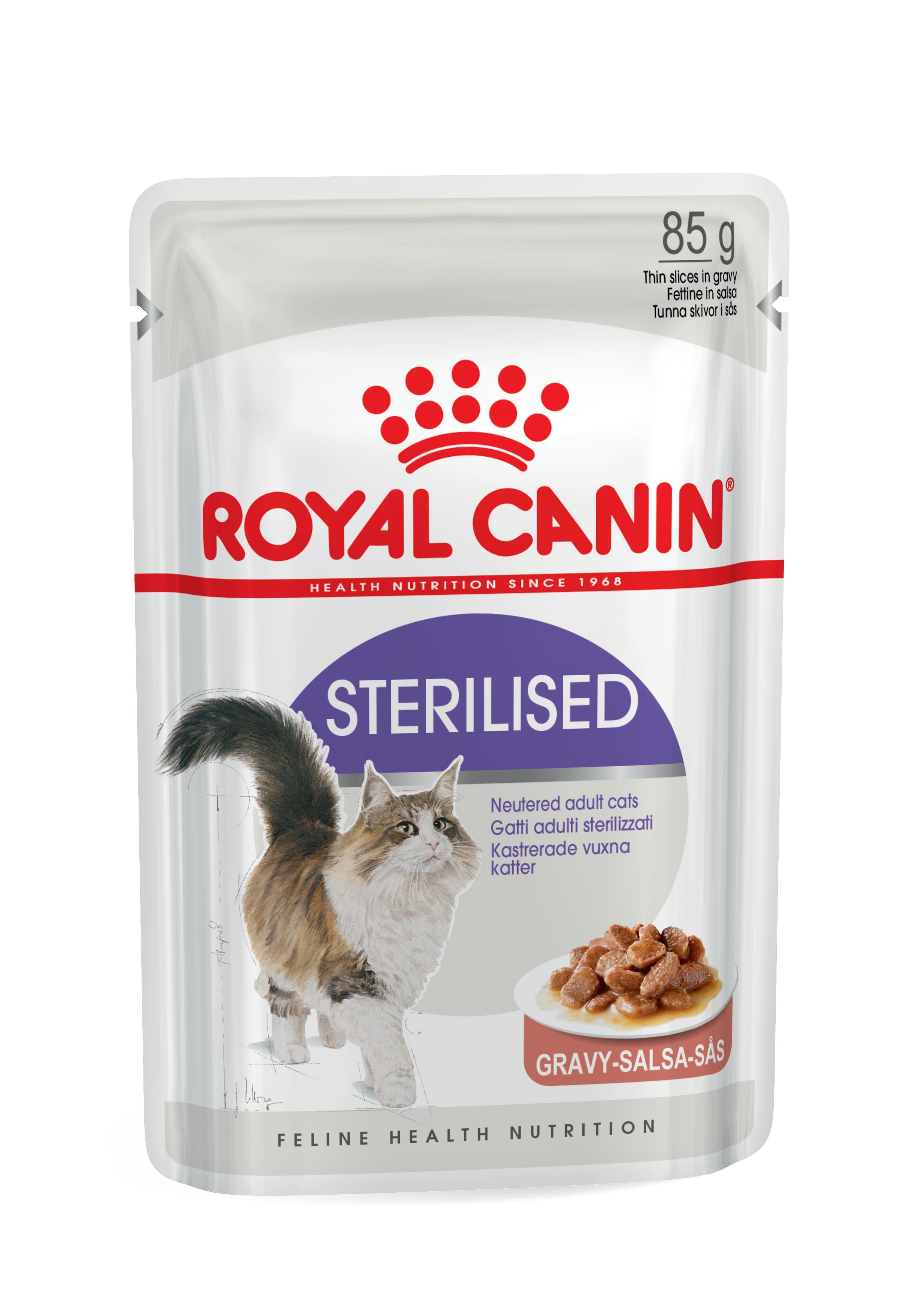 Royal Canin Sterilized Salsa 85 g Comida Húmeda para Gatos al mejor precio -Todoanimal.es