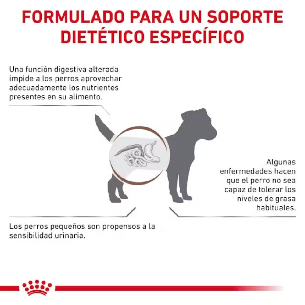 Royal Canin Veterinary Gastrointestinal Low Fat Small Dog Pienso para Perros al mejor precio -Todoanimal.es