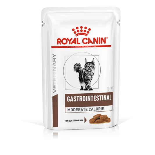 Royal Canin Veterinary Gastrointestinal Moderate Calorie Sobre 85 g Comida Húmeda para Gatos al mejor precio -Todoanimal.es