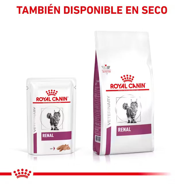 Royal Canin Veterinary Renal Paté en Sobre 85 g Comida Húmeda para Gatos al mejor precio -Todoanimal.es