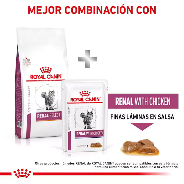 Royal Canin Veterinary Renal Select Pienso para Gatos al mejor precio -Todoanimal.es