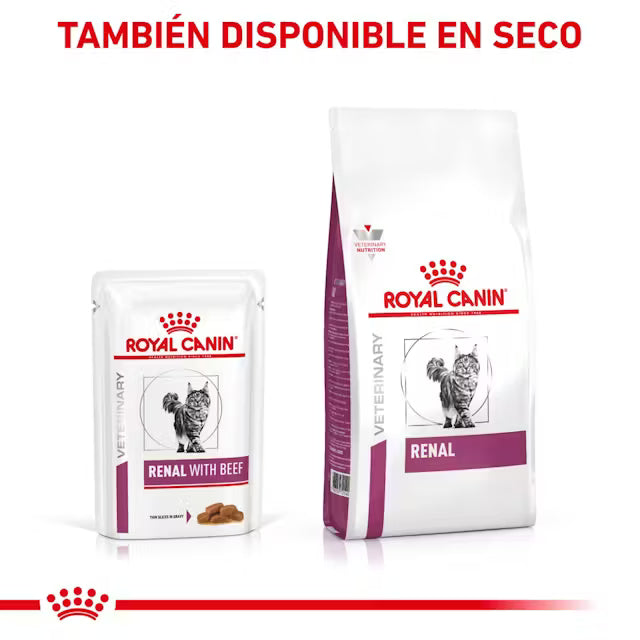 Royal Canin Veterinary Renal con Buey Sobre 85 g Comida Húmeda para Gatos al mejor precio -Todoanimal.es
