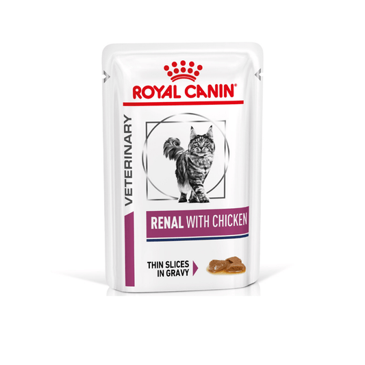 Royal Canin Veterinary Renal con Pollo en Salsa 85 g Sobre Húmedo para Gatos al mejor precio -Todoanimal.es