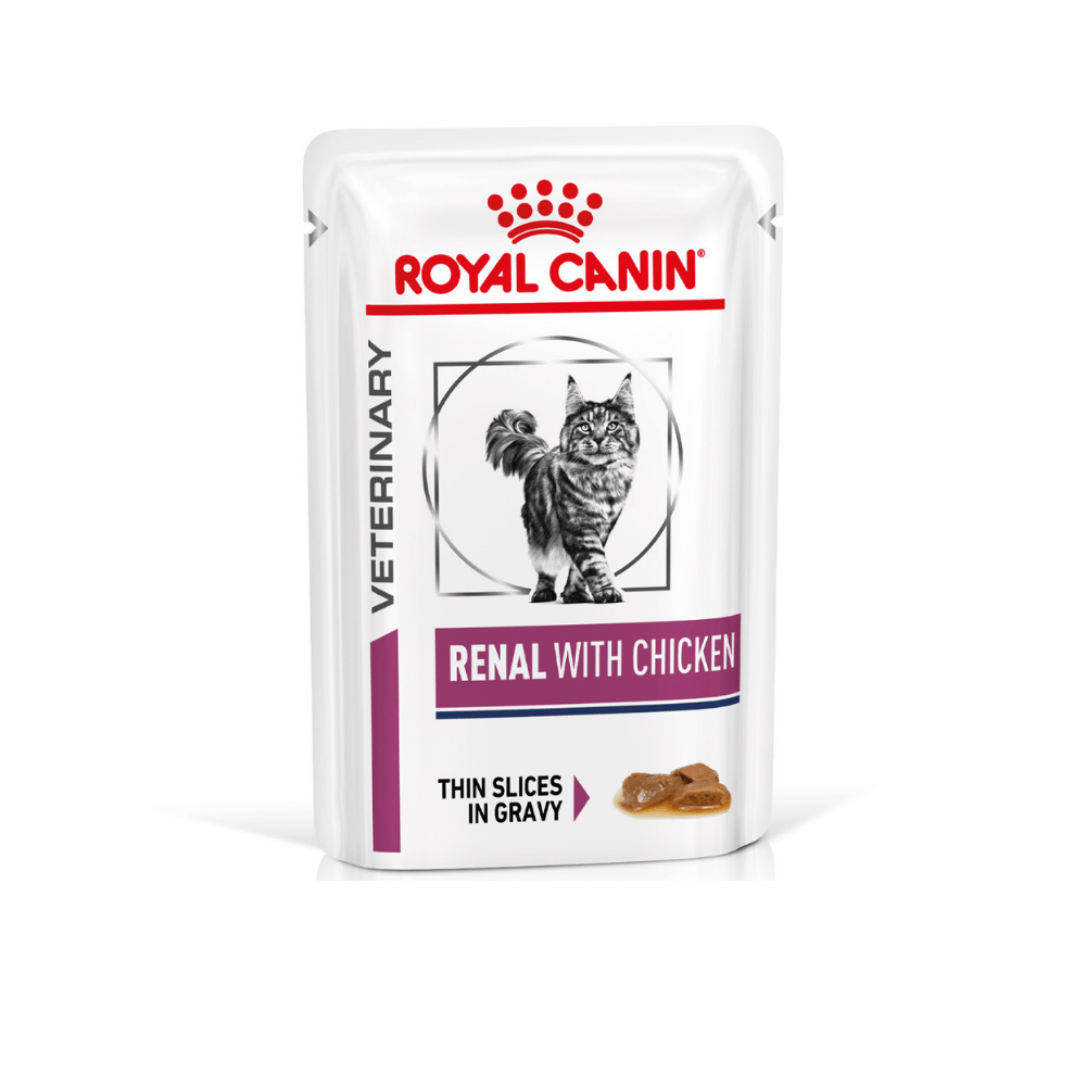 Royal Canin Veterinary Renal con Pollo en Salsa 85 g Sobre Húmedo para Gatos al mejor precio -Todoanimal.es