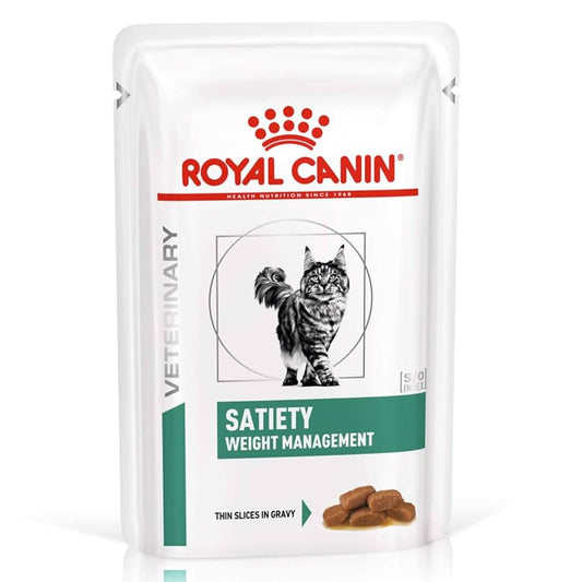 Royal Canin Veterinary Satiety Weight Management Finas Láminas en Salsa 85 g Húmedo para Gatos al mejor precio -Todoanimal.es