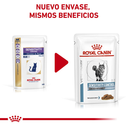 Royal Canin Veterinary Sensitivity Control Pollo & Arroz Sobre 85 g Húmedo para Gatos al mejor precio -Todoanimal.es