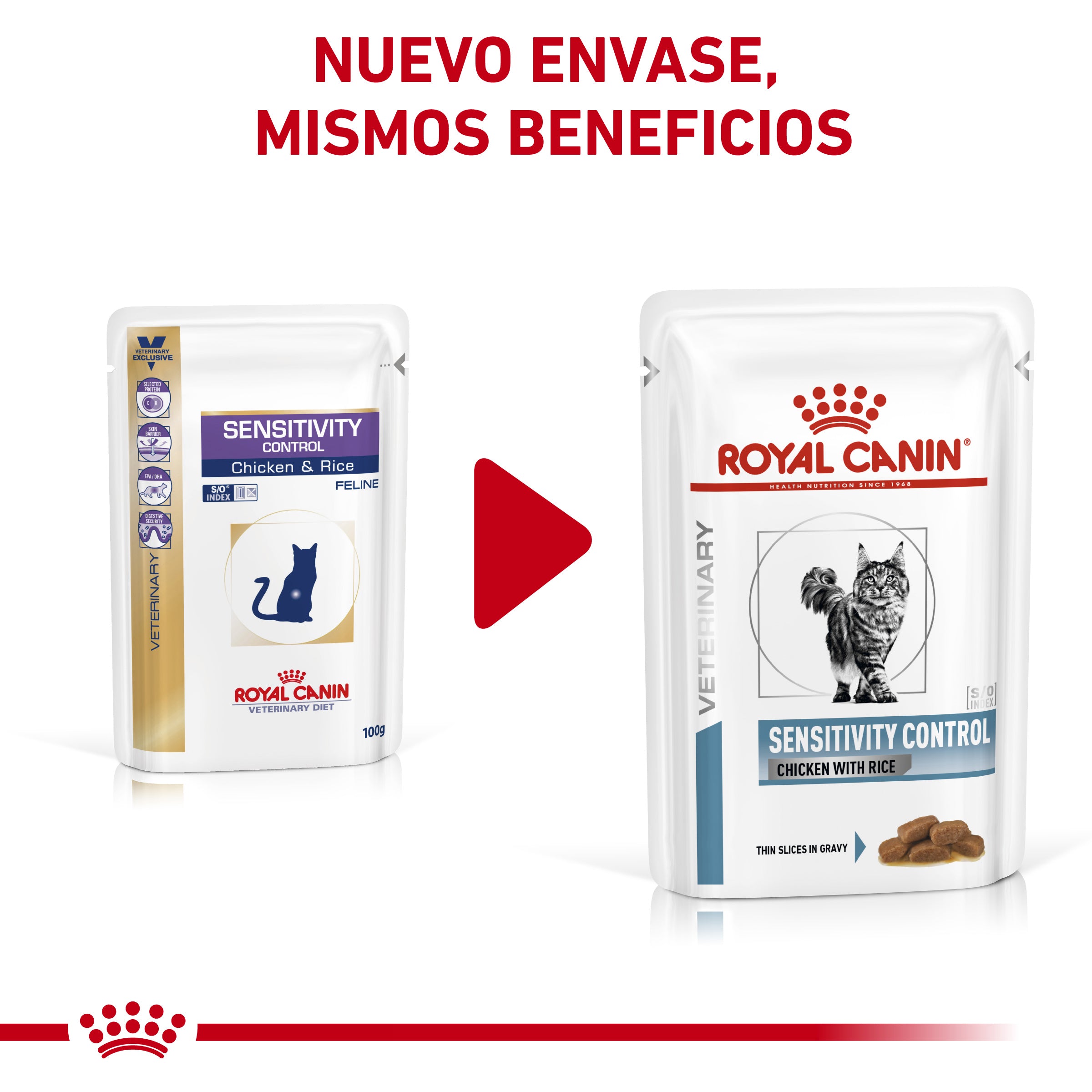 Royal Canin Veterinary Sensitivity Control Pollo & Arroz Sobre 85 g Húmedo para Gatos al mejor precio -Todoanimal.es