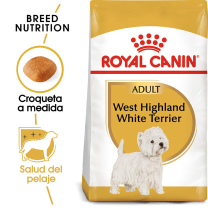Royal Canin West Highland White Terrier Adulto Pienso para Perros de Raza al mejor precio -Todoanimal.es