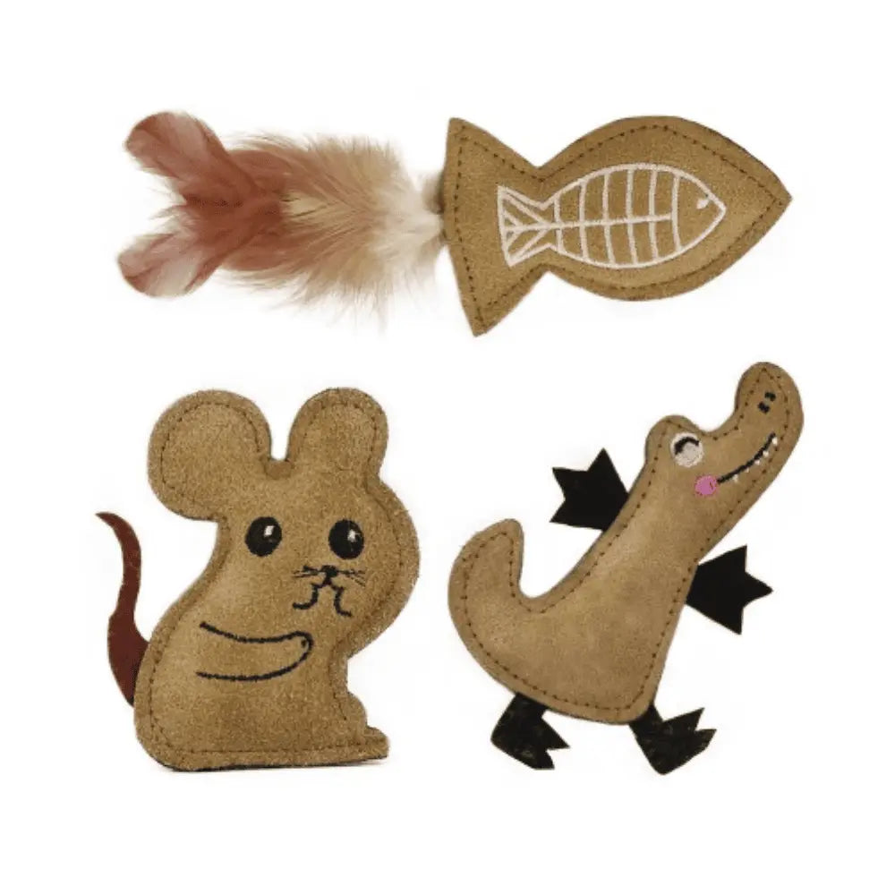 Rustic Animals Nayeco Pack de 3 juguetes para Gatos al mejor precio -Todoanimal.es