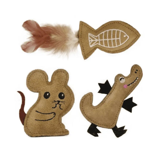 Rustic Animals Nayeco Pack de 3 juguetes para Gatos al mejor precio -Todoanimal.es