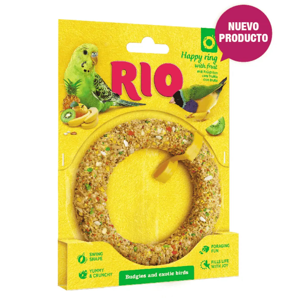 SNACK HAPPY RING PAJAROS EXOTICOS 85GR RIO DISTRIVET S.L.