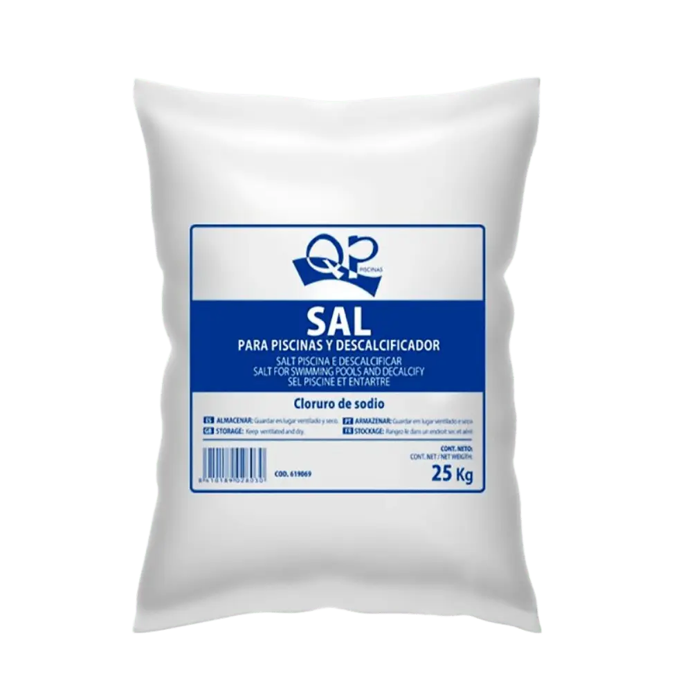 Sal QP Especial para Piscinas con Clorador Salino Electrolisis Saco 25 kg al mejor precio -Todoanimal.es