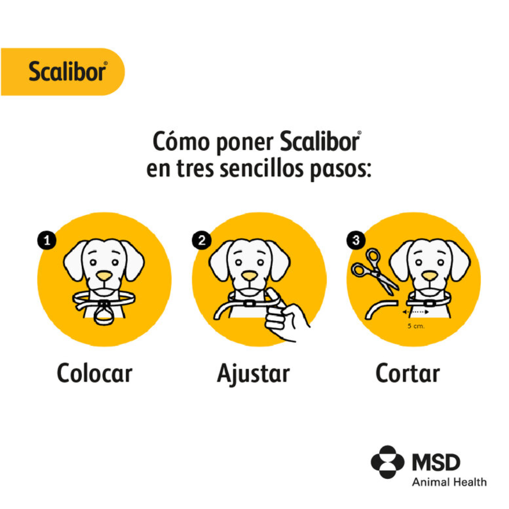 Scalibor Collar Antiparasitario para Perros | Mosquito Leishmania | Pulgas | Garrapatas al mejor precio -Todoanimal.es