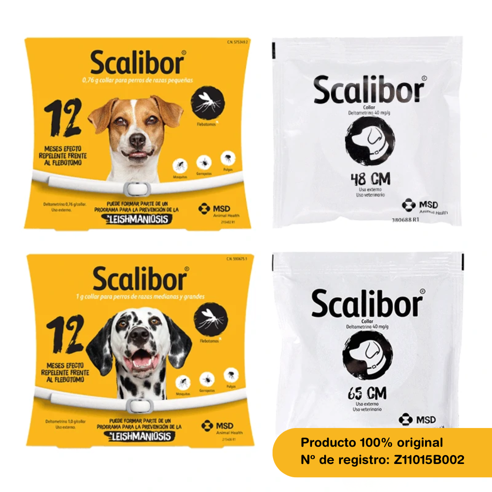 Scalibor Collar Antiparasitario para Perros | Mosquito Leishmania | Pulgas | Garrapatas al mejor precio -Todoanimal.es