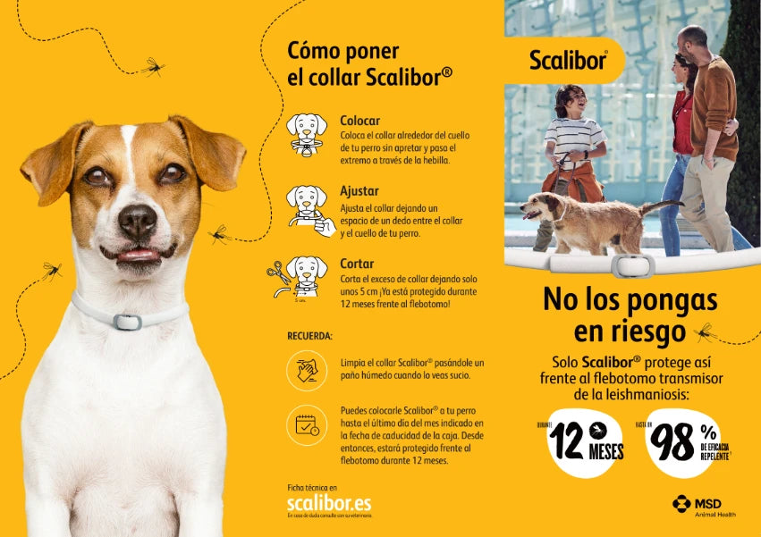 Scalibor Collar Antiparasitario para Perros | Mosquito Leishmania | Pulgas | Garrapatas al mejor precio -Todoanimal.es