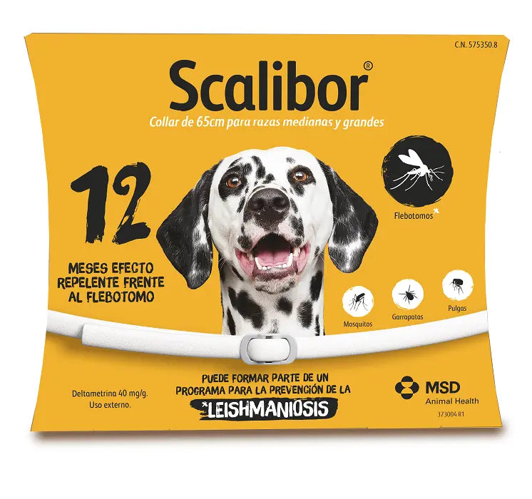 Scalibor Collar Antiparasitario para Perros | Mosquito Leishmania | Pulgas | Garrapatas al mejor precio -Todoanimal.es