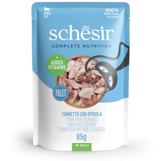Schesir Sobres Gato 85 g Atún & Lubina al mejor precio -Todoanimal.es