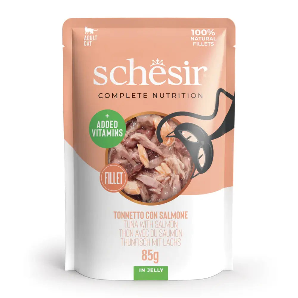 Schesir Sobres Gato 85 g Atún & Salmón al mejor precio -Todoanimal.es